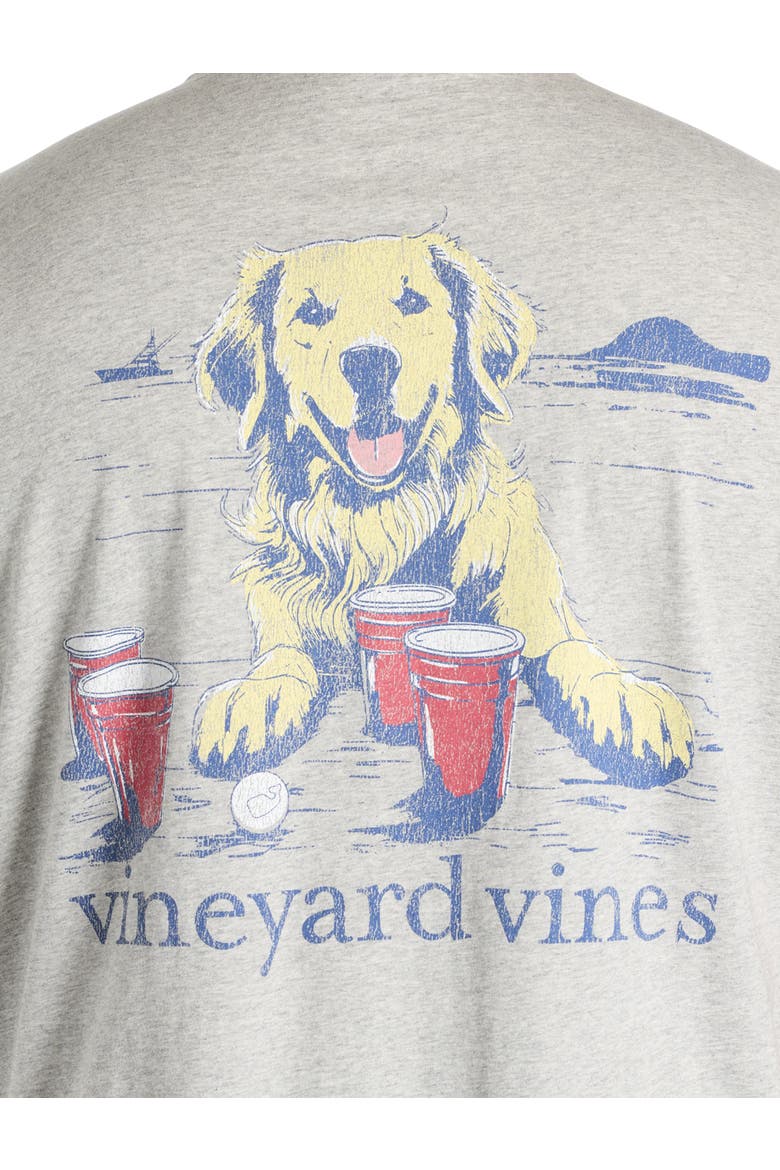 Big & Tall Pup Cup Graphic Tee, Alternate, color, GREY HEATHER