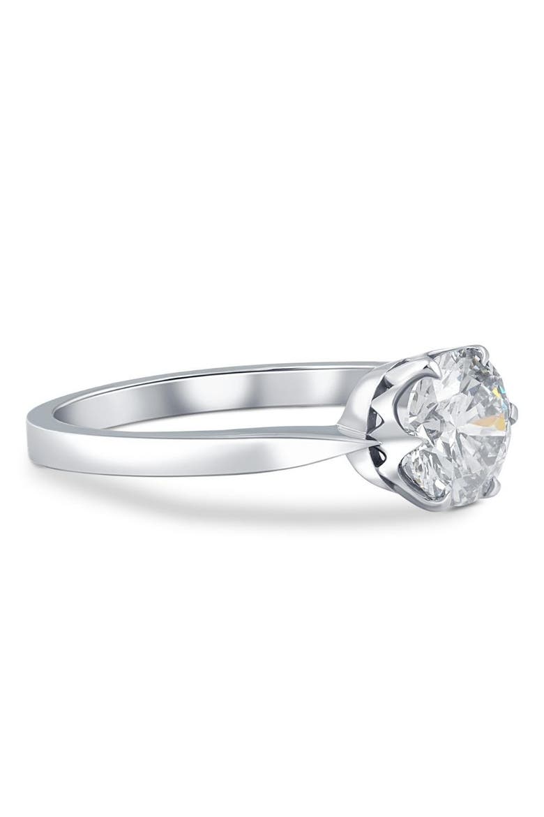1 1/2Ct Solitaire Lab Grown Round Diamond Engagement Ring, Alternate, color, 14k White Gold