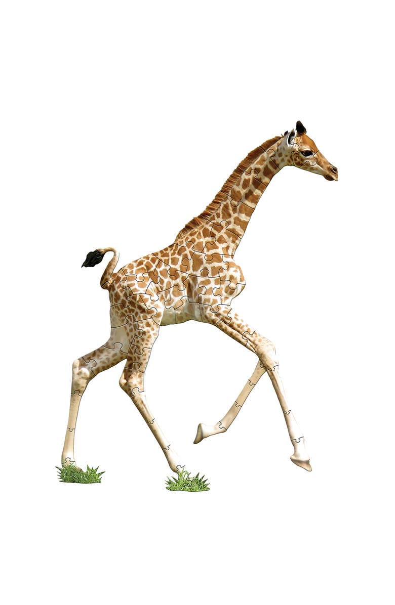 Madd Capp I Am Lil Giraffe 48 Piece Animal Shaped Puzzle, Alternate, color, Multicolored
