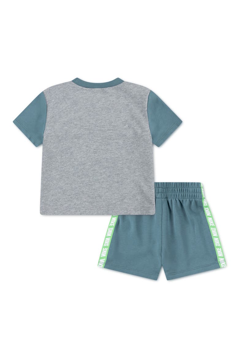 French Terry T-Shirt & Shorts, Alternate, color, MINERAL SLATE