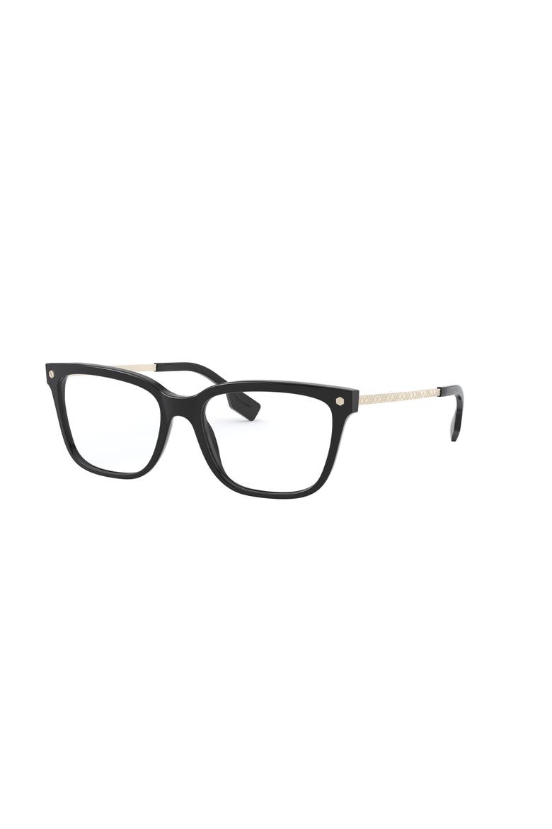 54mm Square optical glasses, Main, color, BLACK