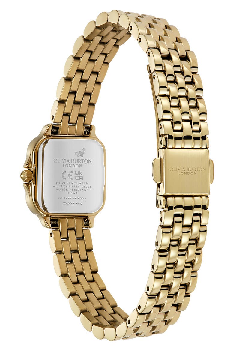 Mini Grosvenor Bracelet Watch, 20mm, Alternate, color, GOLD