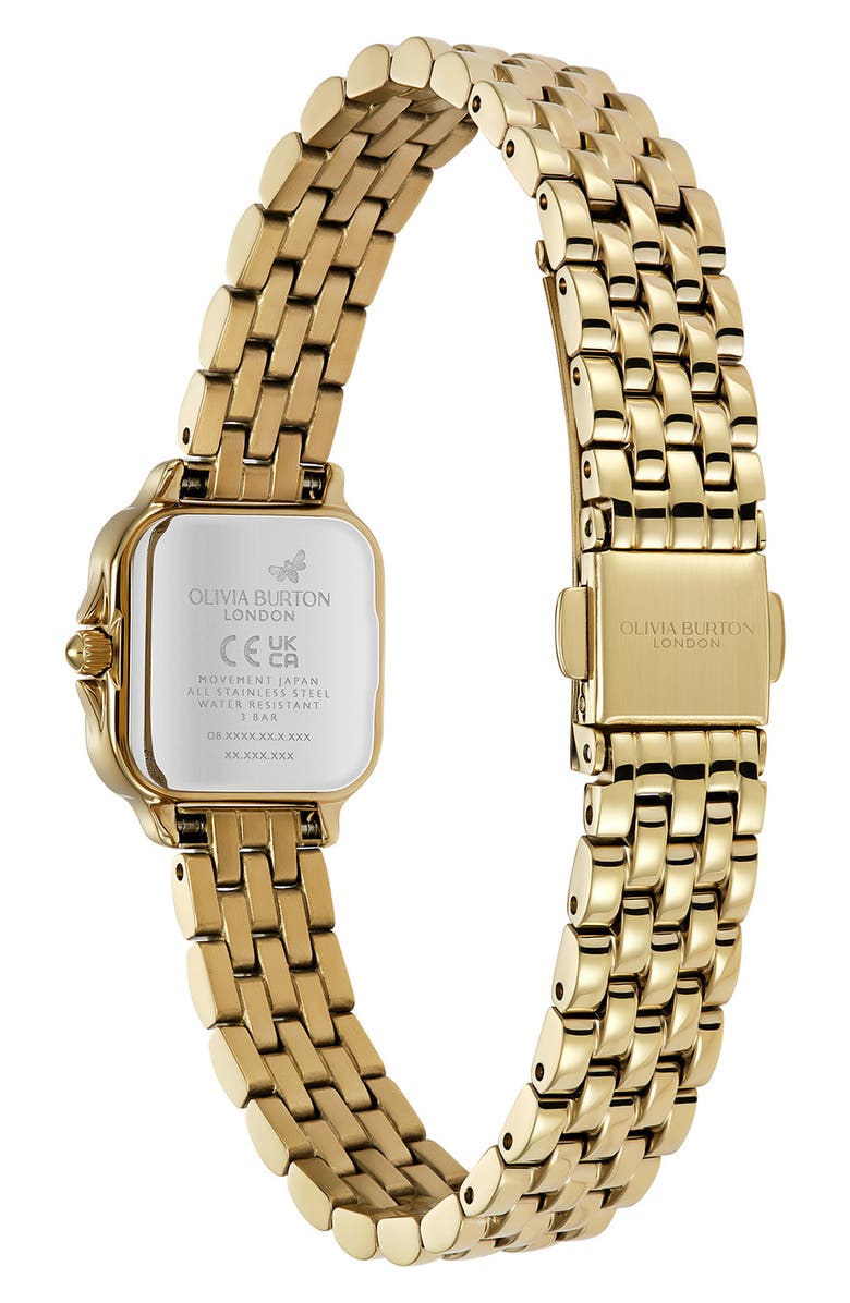 Olivia Burton Mini Grosvenor Bracelet Watch, 20mm, Alternate, color, Gold