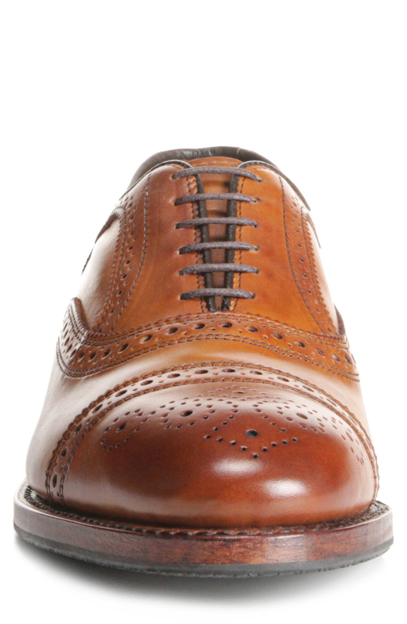 Allen Edmonds Strand Cap Toe Oxford, Alternate, color, Walnut