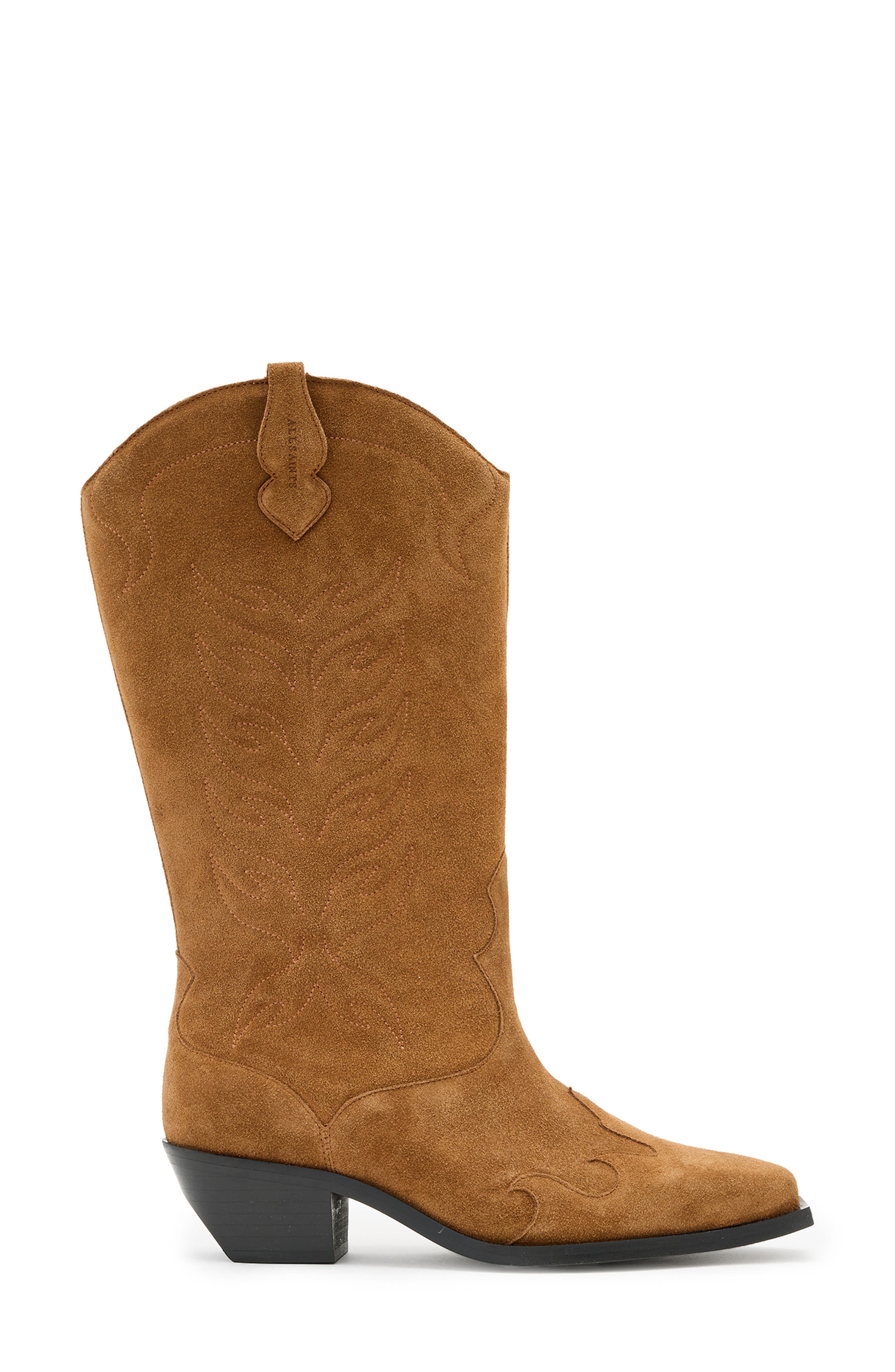 AllSaints Dolly Western Boot, Alternate, color, Sepia Brown