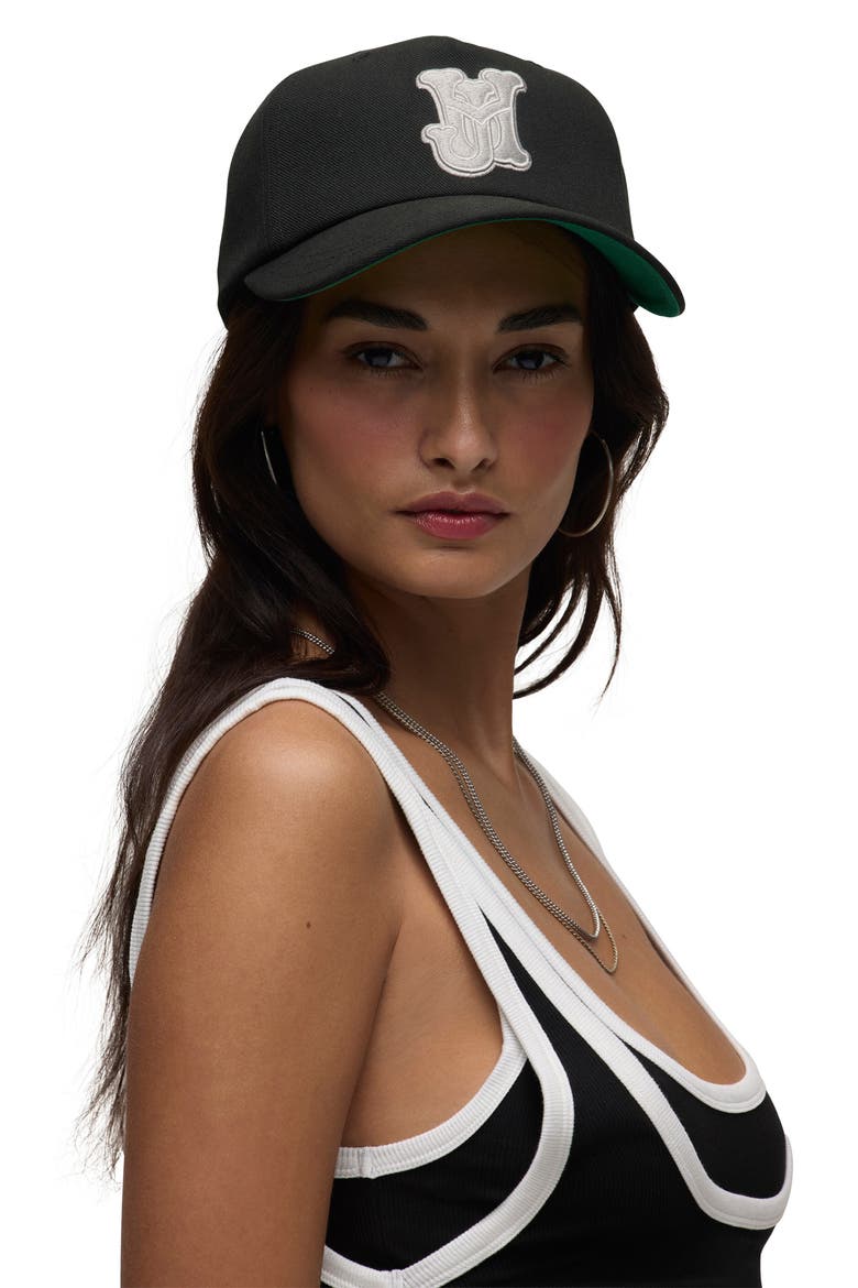 3D Logo Adjustable Ball Cap, Alternate, color, JET BLACK