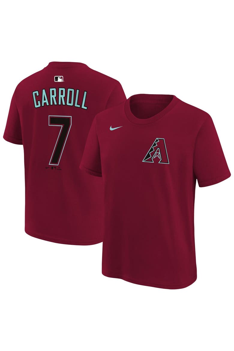 Youth Nike Corbin Carroll Red Arizona Diamondbacks Name & Number T-Shirt, Main, color, Red