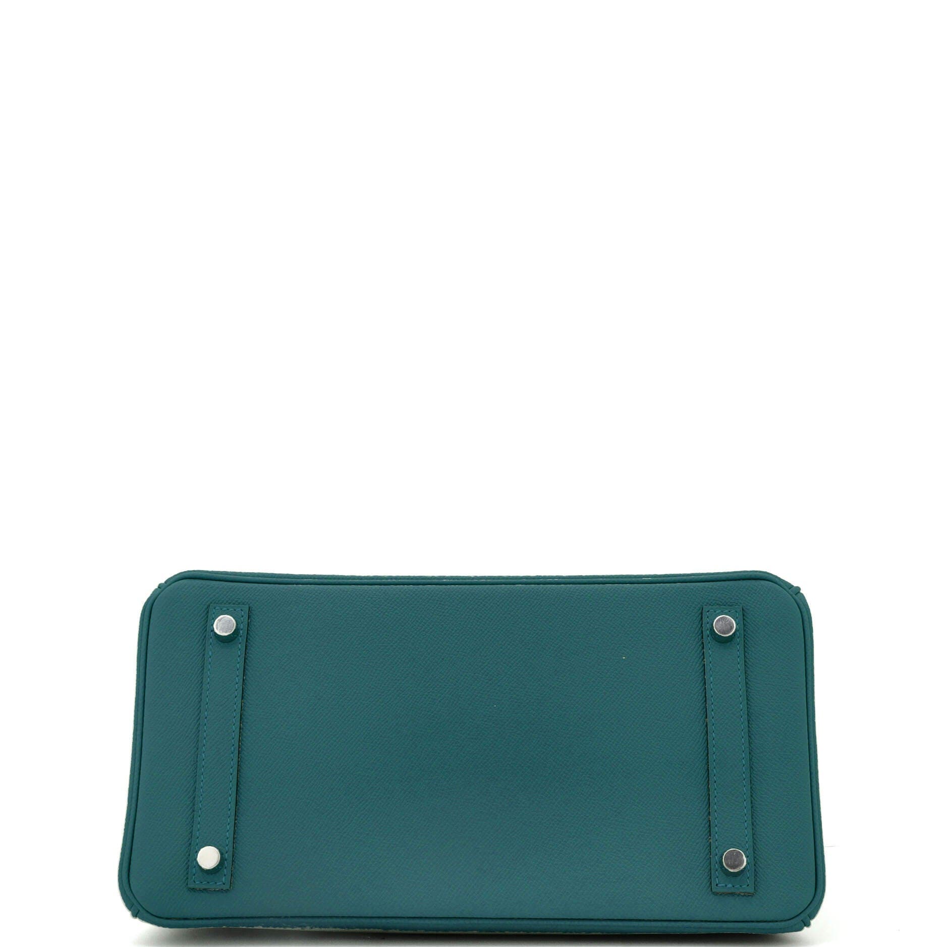 Pre-Owned Hermes Birkin Handbag Green Epsom with Palladium Hardware 30, Alternate, color, 