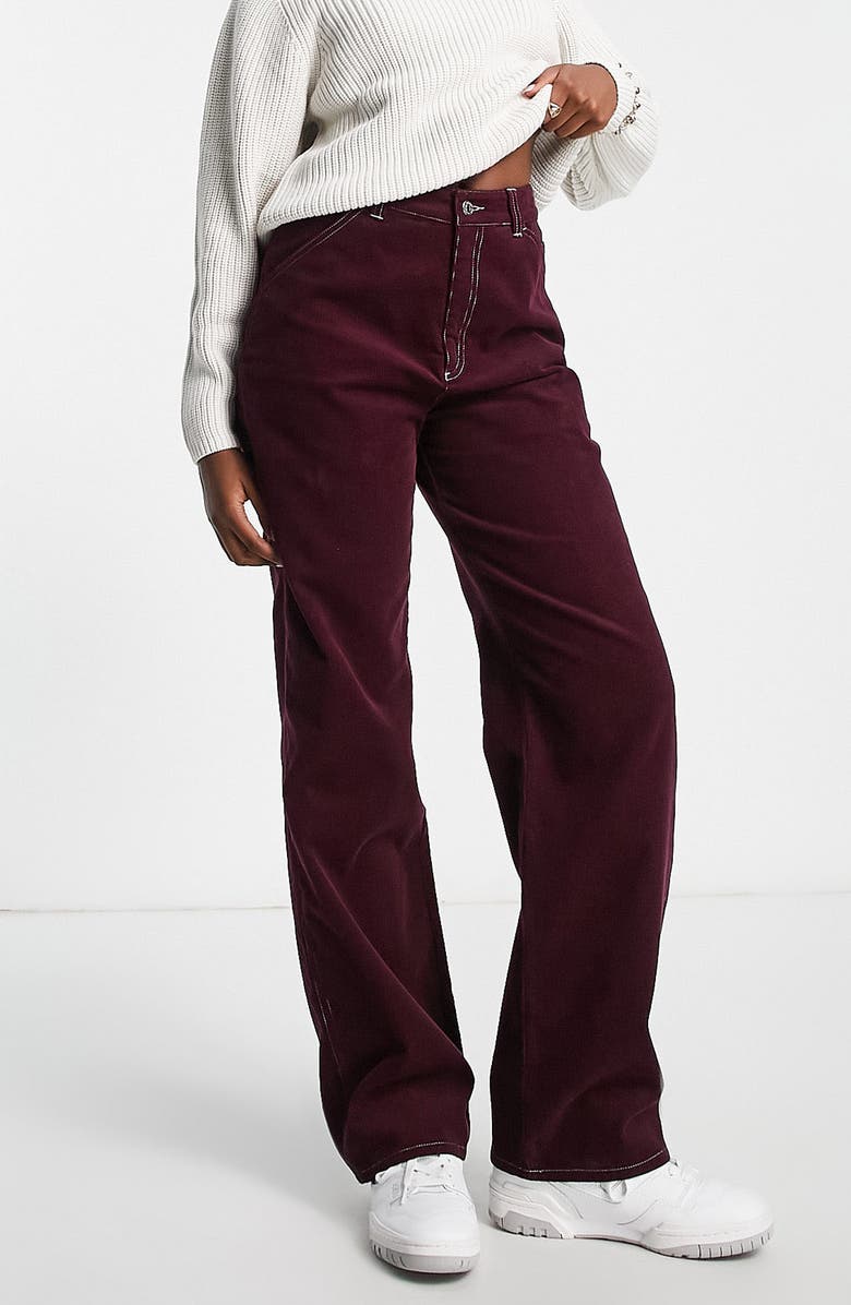 ASOS DESIGN Minimal Straight Leg Cargo Trousers, Alternate, color, 
