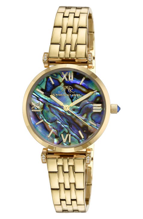 Sylvie Abalone Dial Bracelet Watch, 32mm