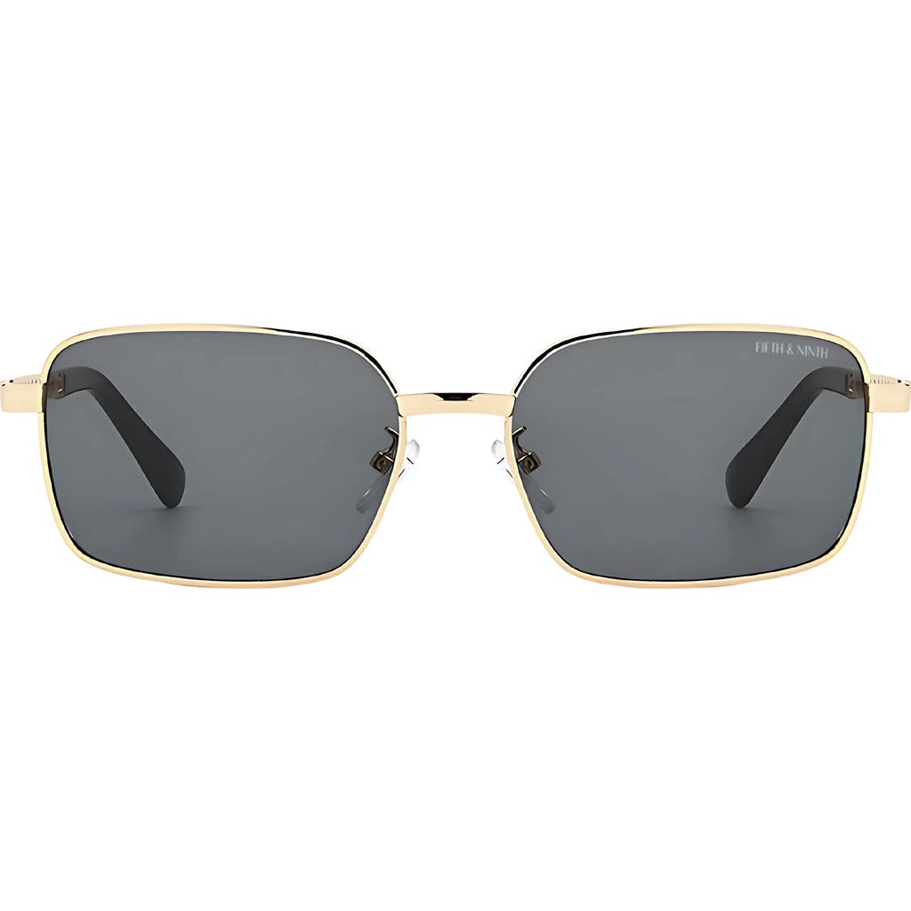 Fifth & Ninth Romy 60mm Polarized Rectangle Sunglasses In Multi
