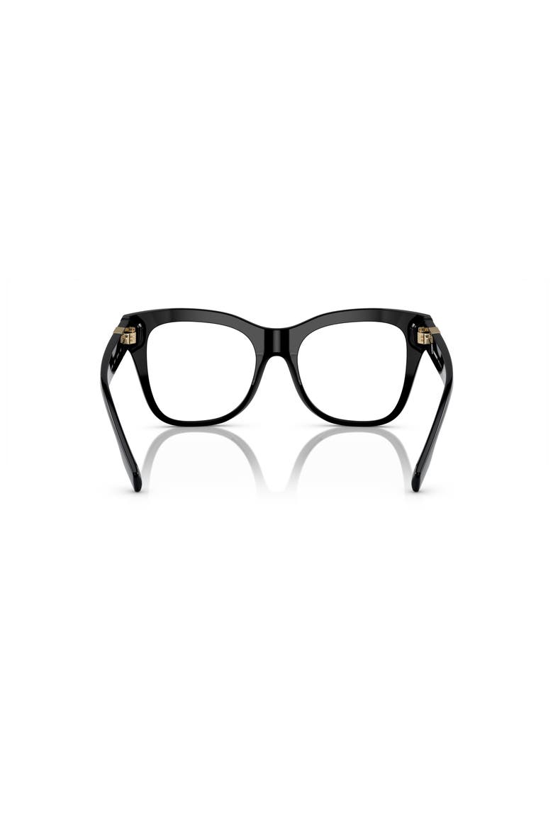 52mm Square optical glasses, Alternate, color, Black