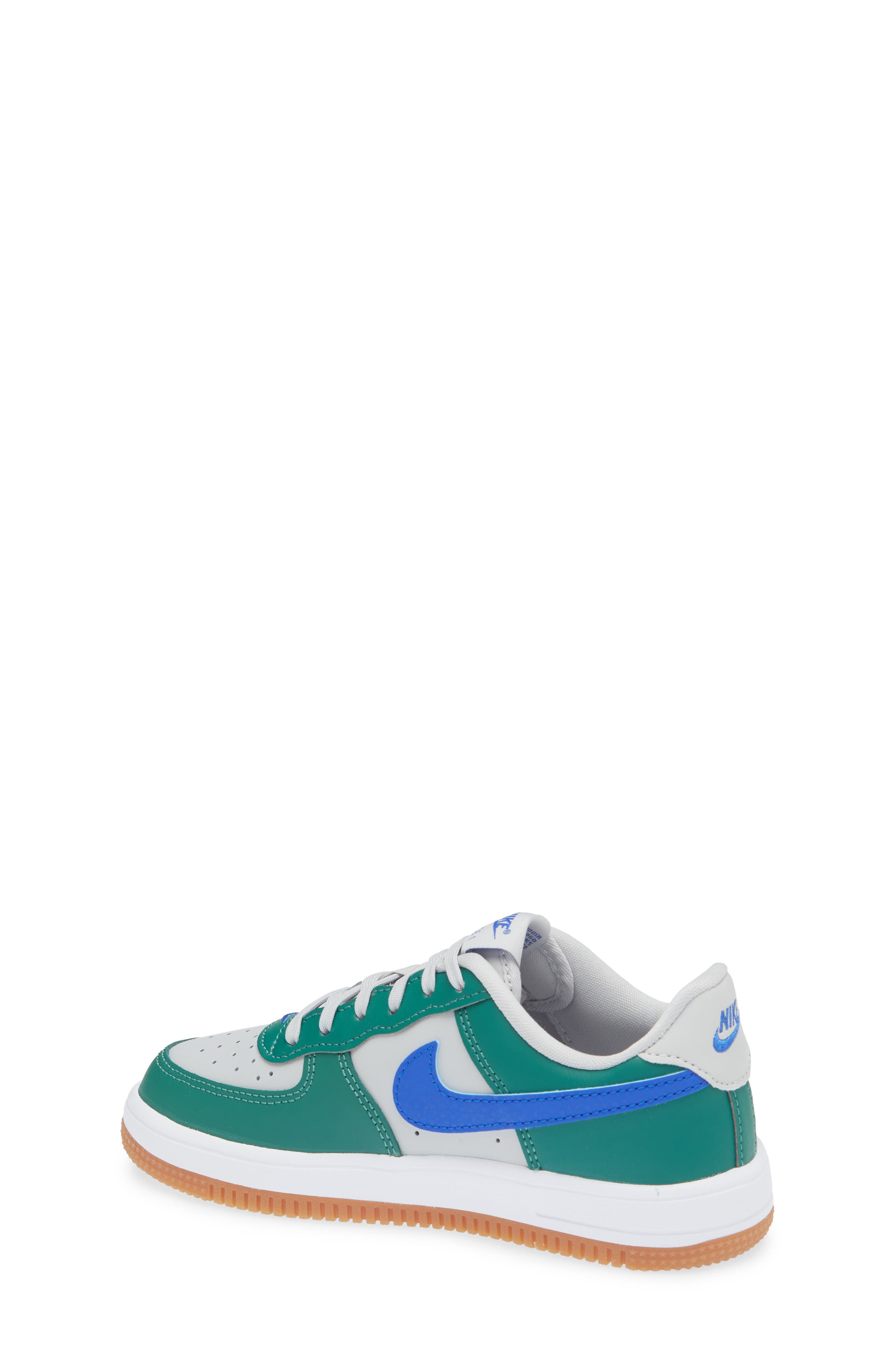 Kids' Air Force 1 Sneaker, Alternate, color, GREY/ BLUE/ EVERGREEN/ WHITE