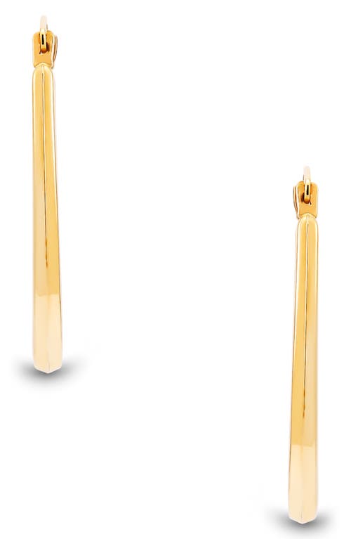 Frankie & Zoe U Shape Hoop Earrings In Gold