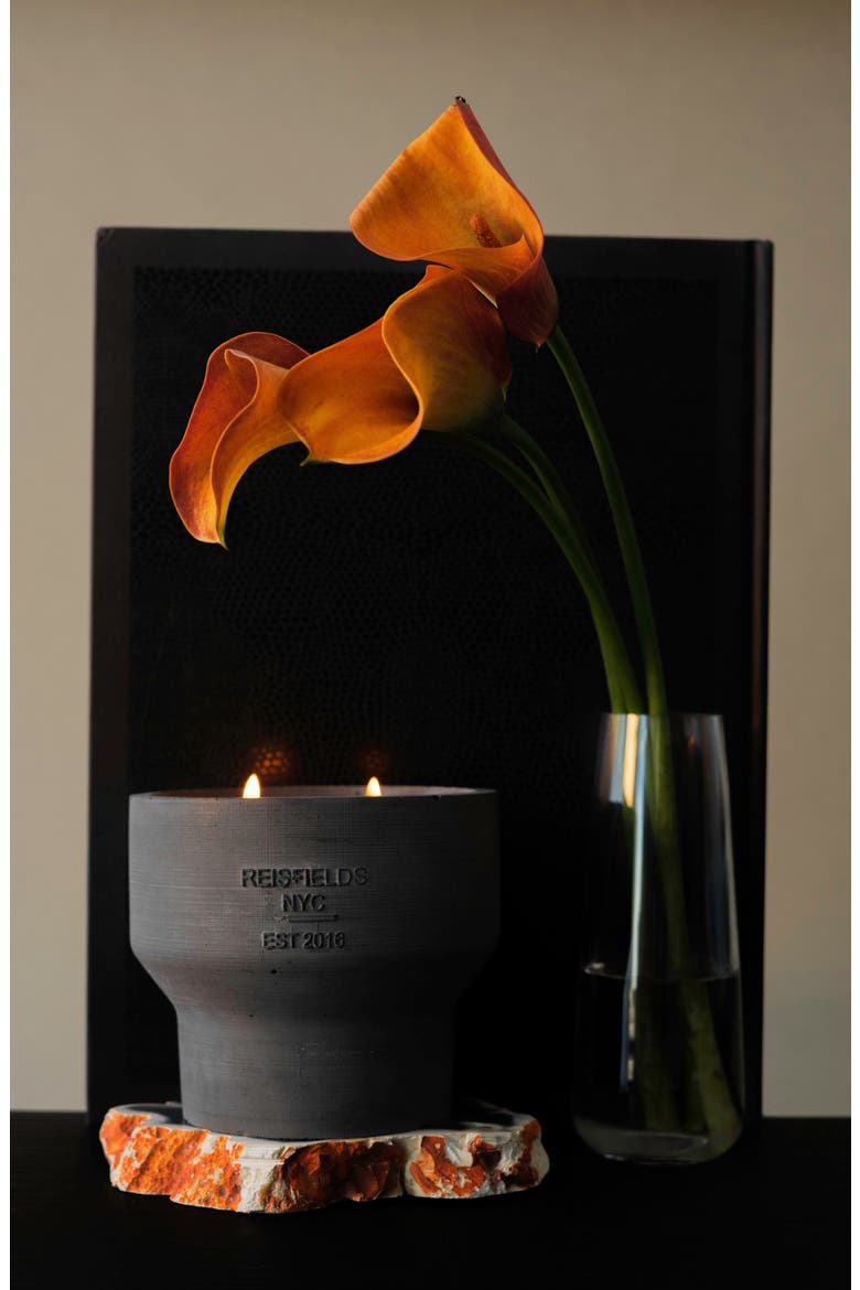 Cement Collection Scented Candle, Alternate, color, CHARCOAL