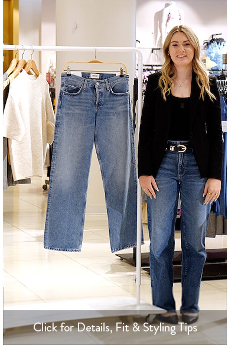 Low Rise Relaxed Straight Leg Jeans video