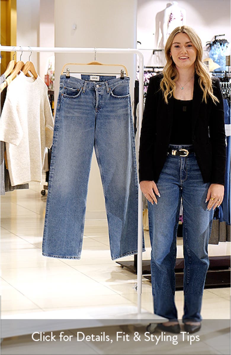 Low Rise Relaxed Straight Leg Jeans, sales video thumbnail