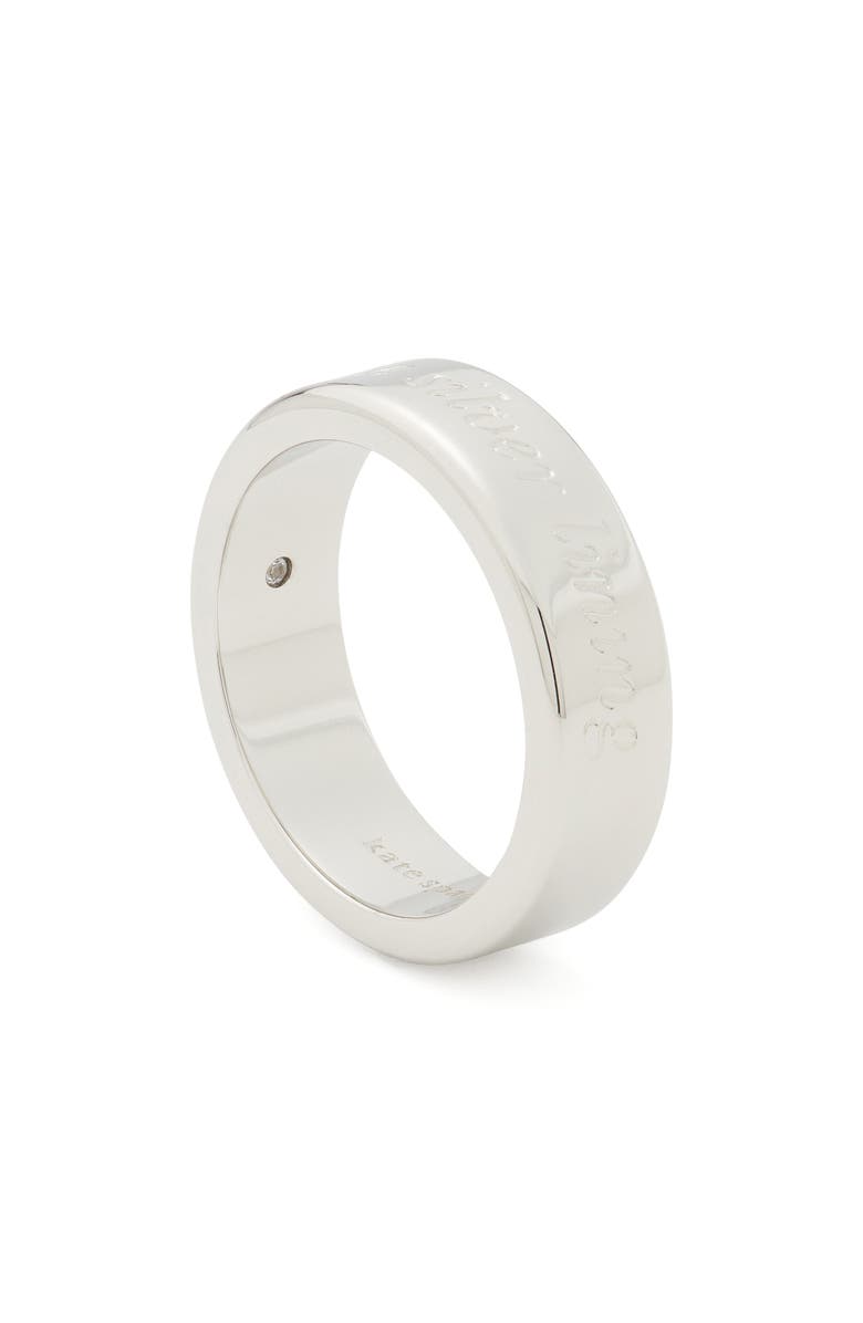 Kate Spade New York engraved ring, Alternate, color, 