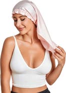 SILKSILKY Elegant Long Pure Silk Bonnet