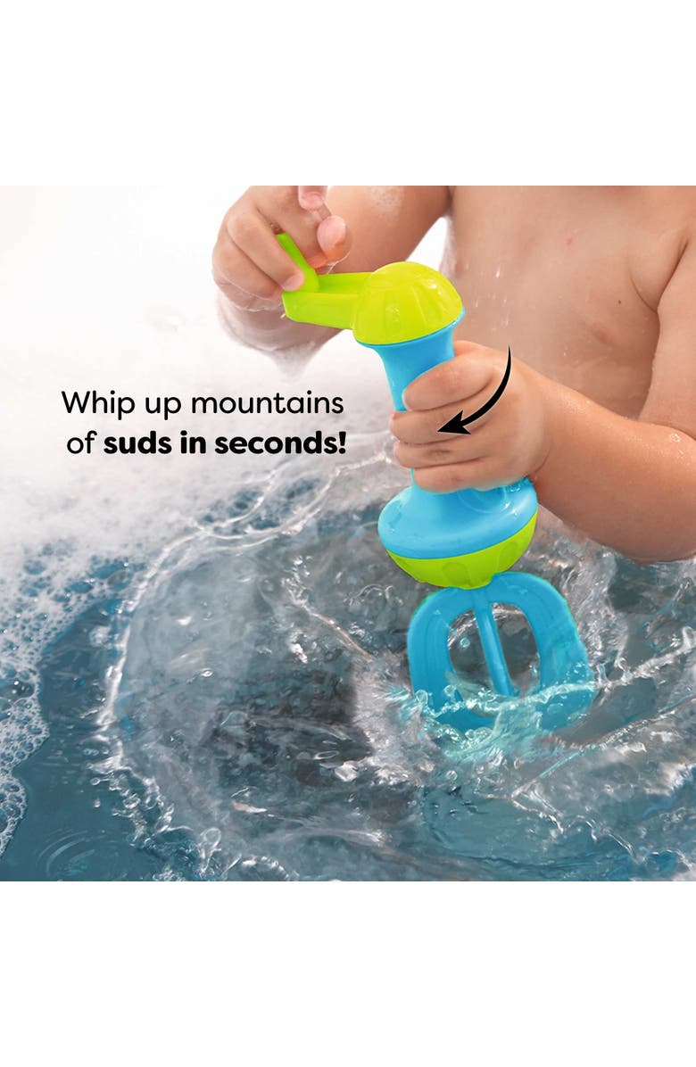 HABA Toddler Bath Toys Bubble Bath Kids Whisk - for Kids' Sensory Play, Motor Skills, and Bath Time Fun, Blue, Alternate, color, Blue Multi