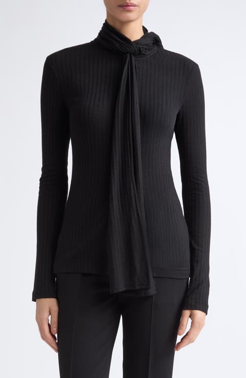 Ribbed Bow Top