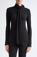 TOTEME Ribbed Bow Top