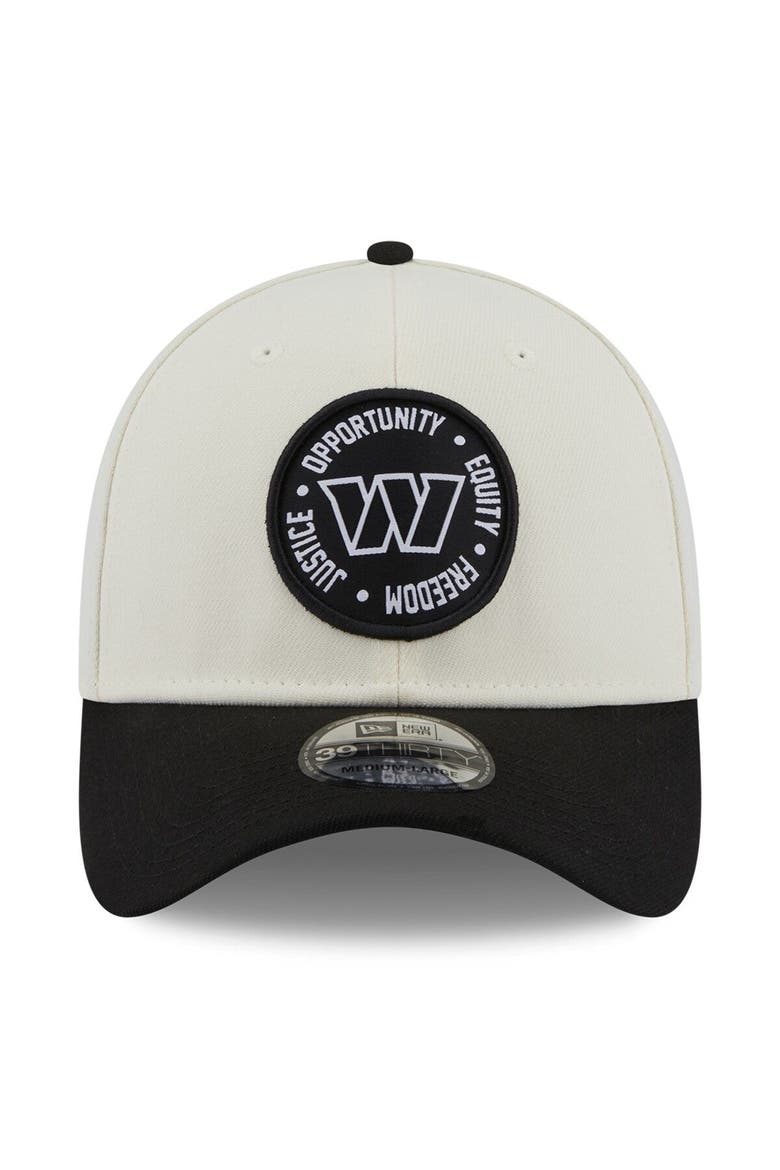 Men's New Era Cream/Black Washington Commanders 2022 Inspire Change  39THIRTY Flex Hat, Alternate, color, Cream