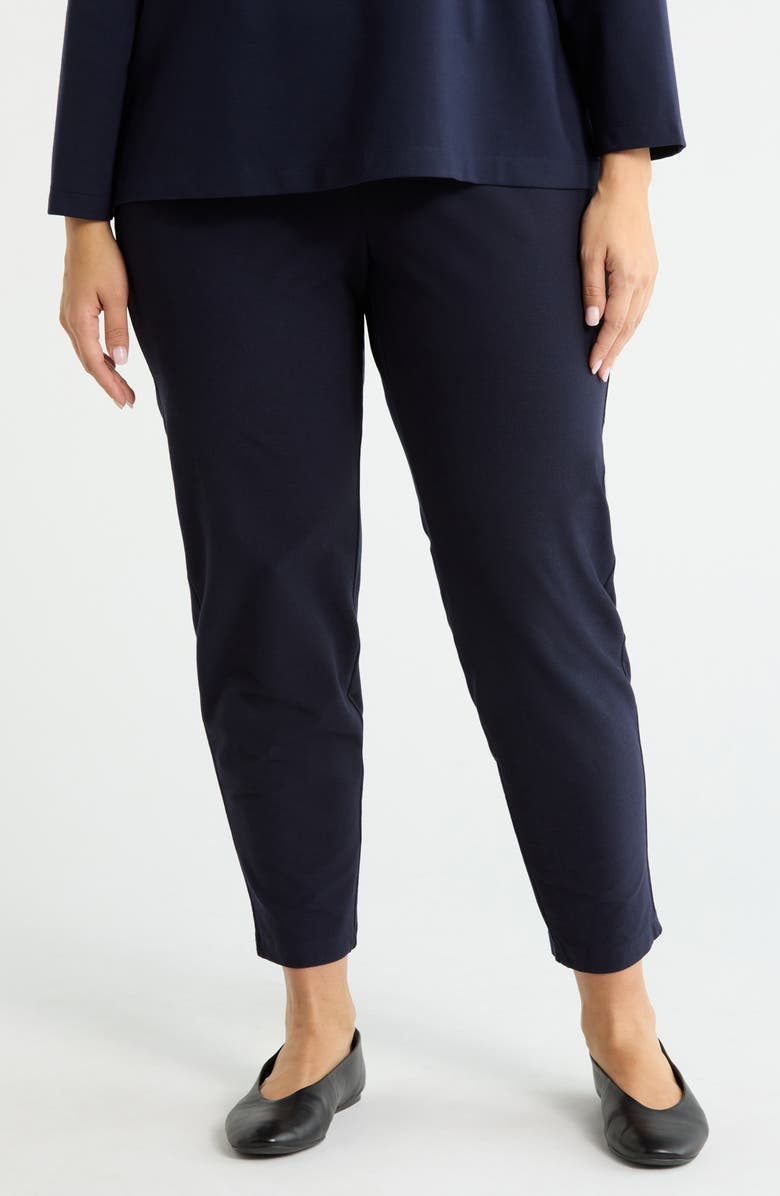 Eileen Fisher Slim Ankle Pants, Main, color, Ink