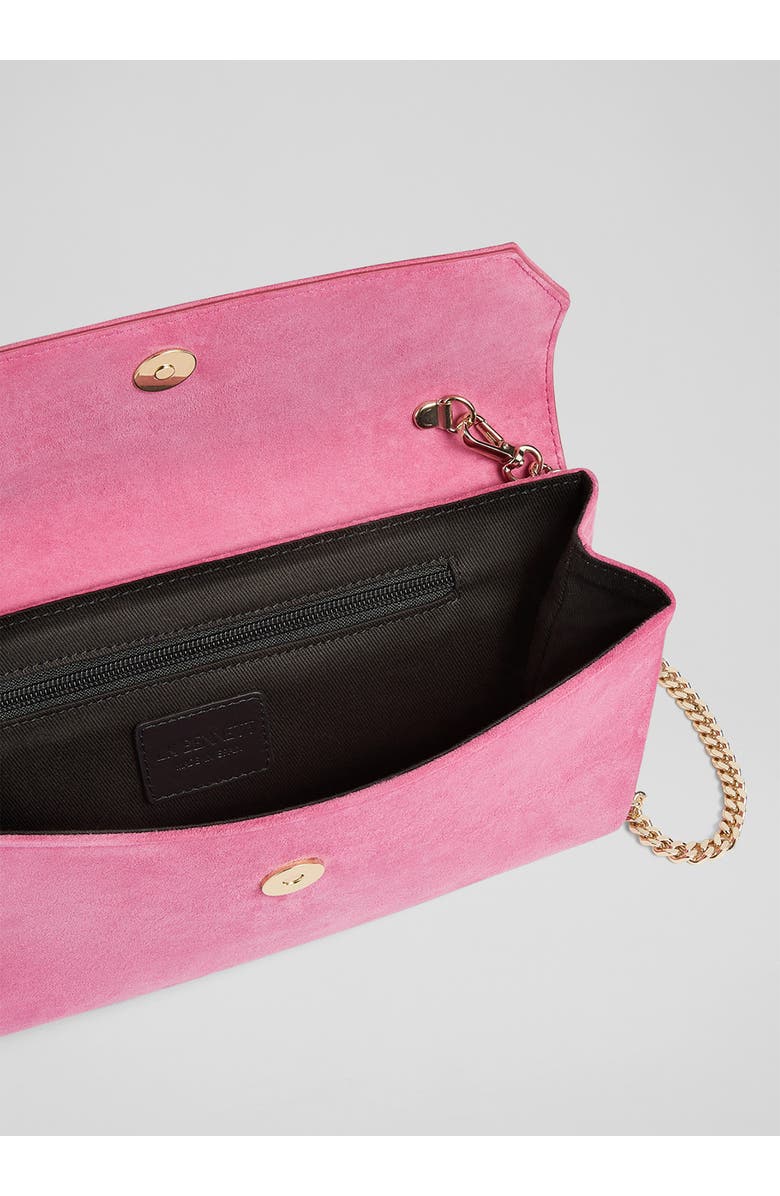 LK Bennett DORA CLUTCH, Alternate, color, Sweet Pea