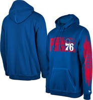 New Era Men's New Era Philadelphia 76ers Royal Tip-Off Collection Pullover Hoodie
