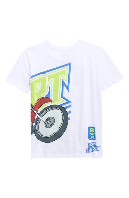 Freeze Kids' Bart Simpson Graphic T-shirt In White
