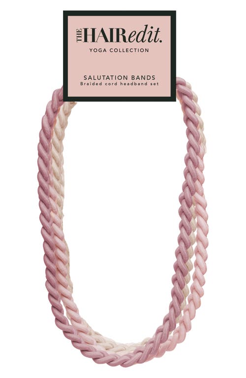 The Hair Edit Salutations 3-pack Headbands In Transparent