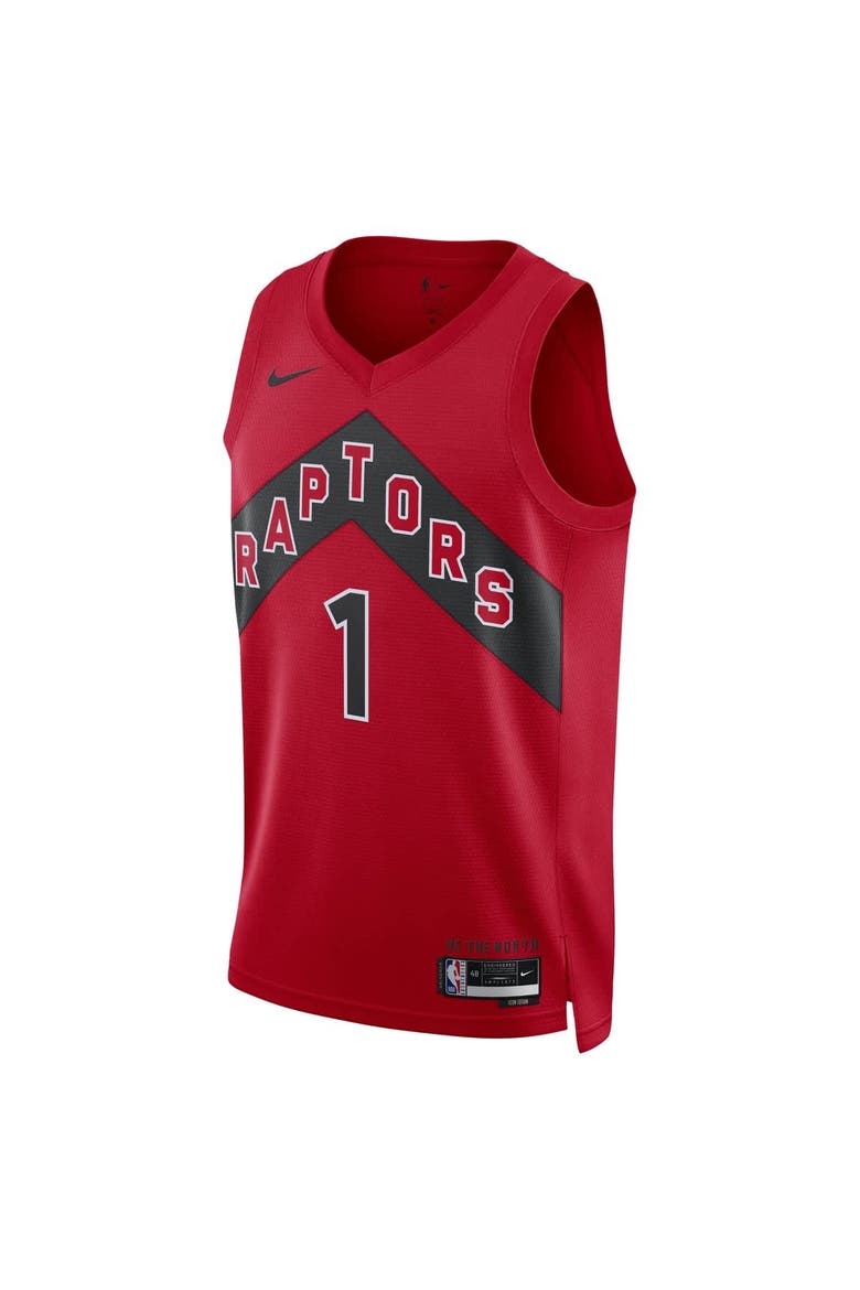 Unisex Nike Gradey Dick Red Toronto Raptors Swingman Player Jersey - Icon Edition, Alternate, color, Red