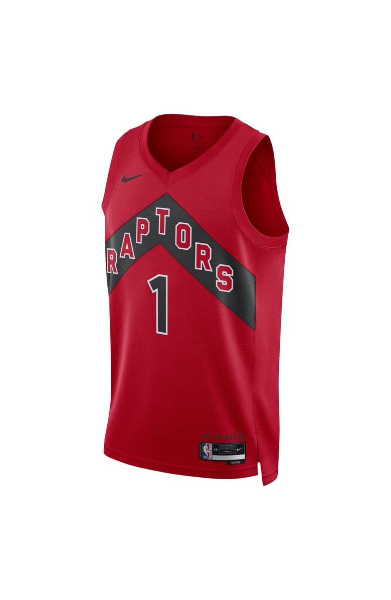 Nike Unisex Nike Gradey Dick Red Toronto Raptors Swingman Player Jersey - Icon Edition, Alternate, color, Red