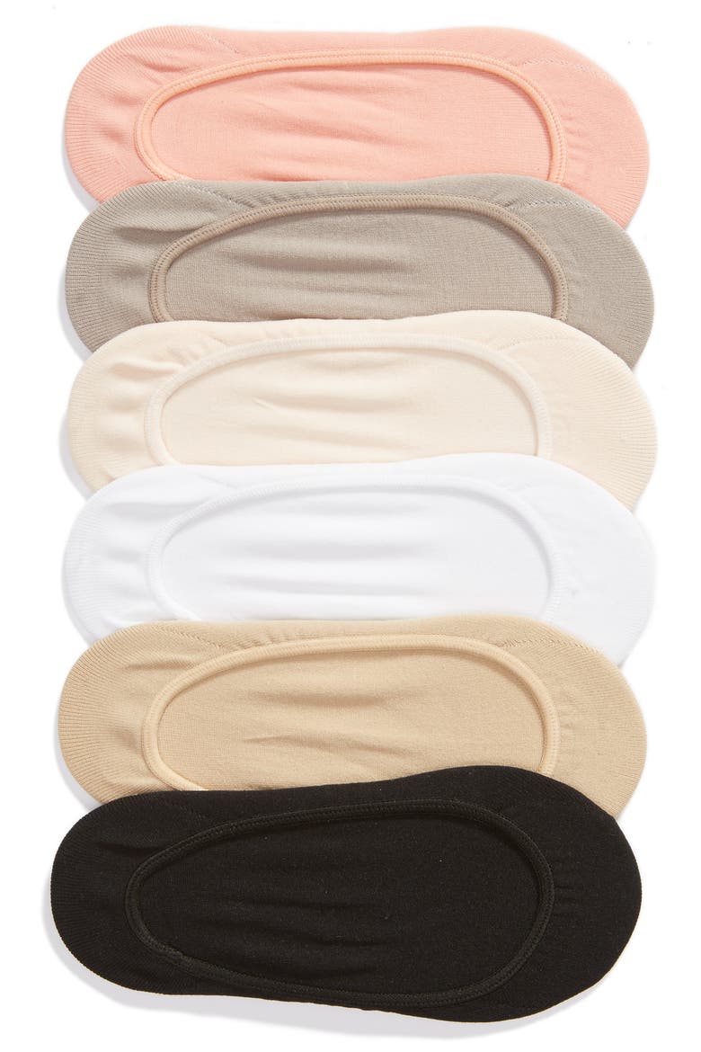 3-Pack Liner Socks, Main, color, PINK TAN