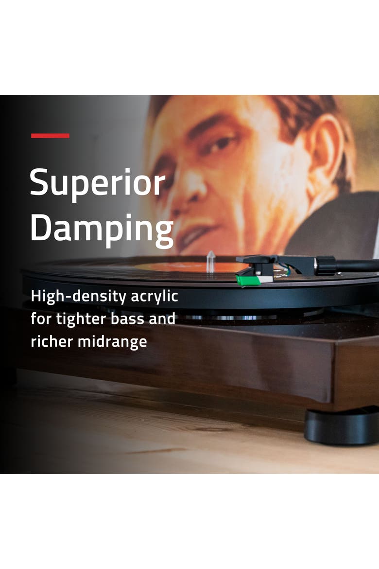 Acrylic Turntable Platter Mat, Reduce Vibrations, Improve Sound Clarity, Alternate, color, Frosted