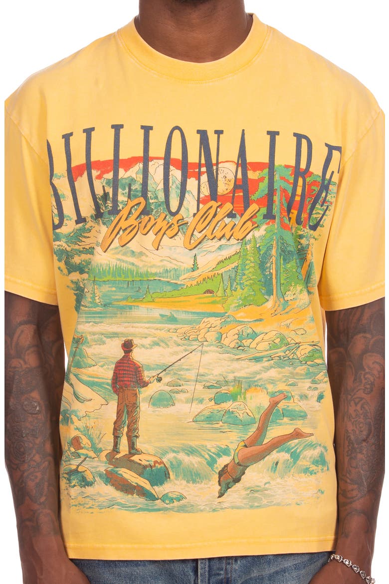 Great Outdoors Graphic T-Shirt, Alternate, color, PALE MARIGOLD