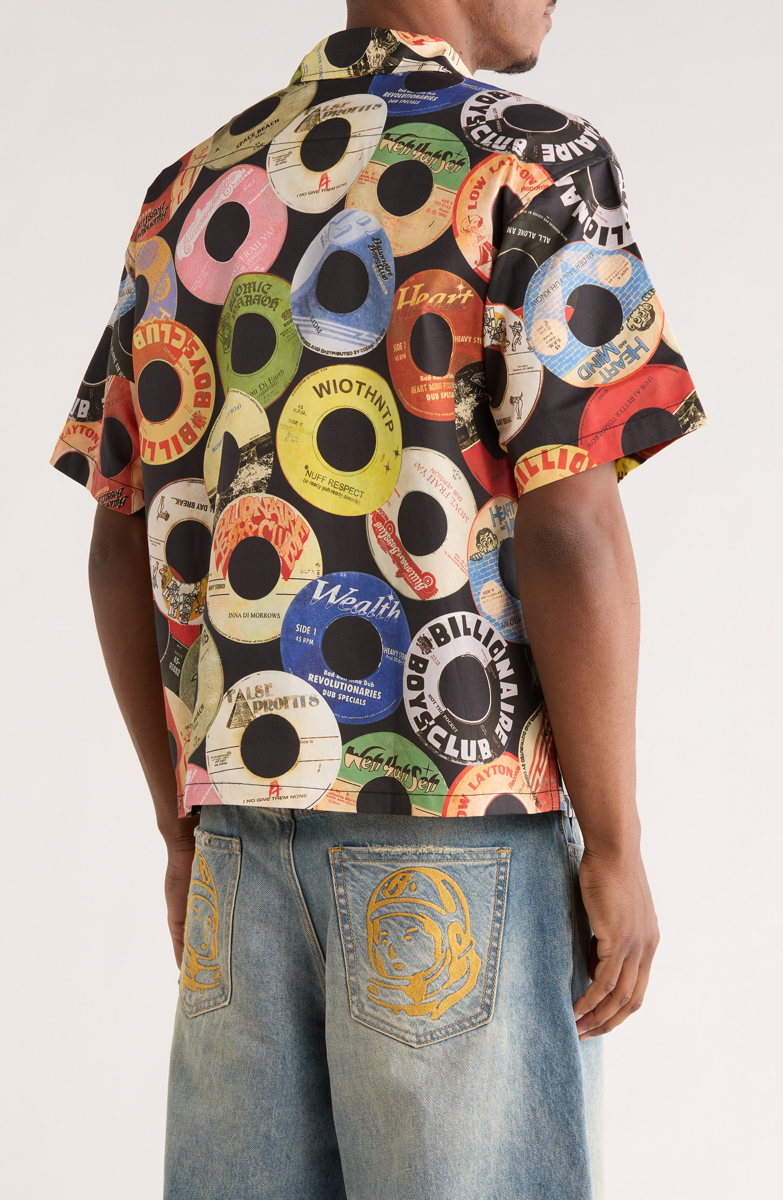BB Techniques CD Print Cotton Camp Shirt - image 2