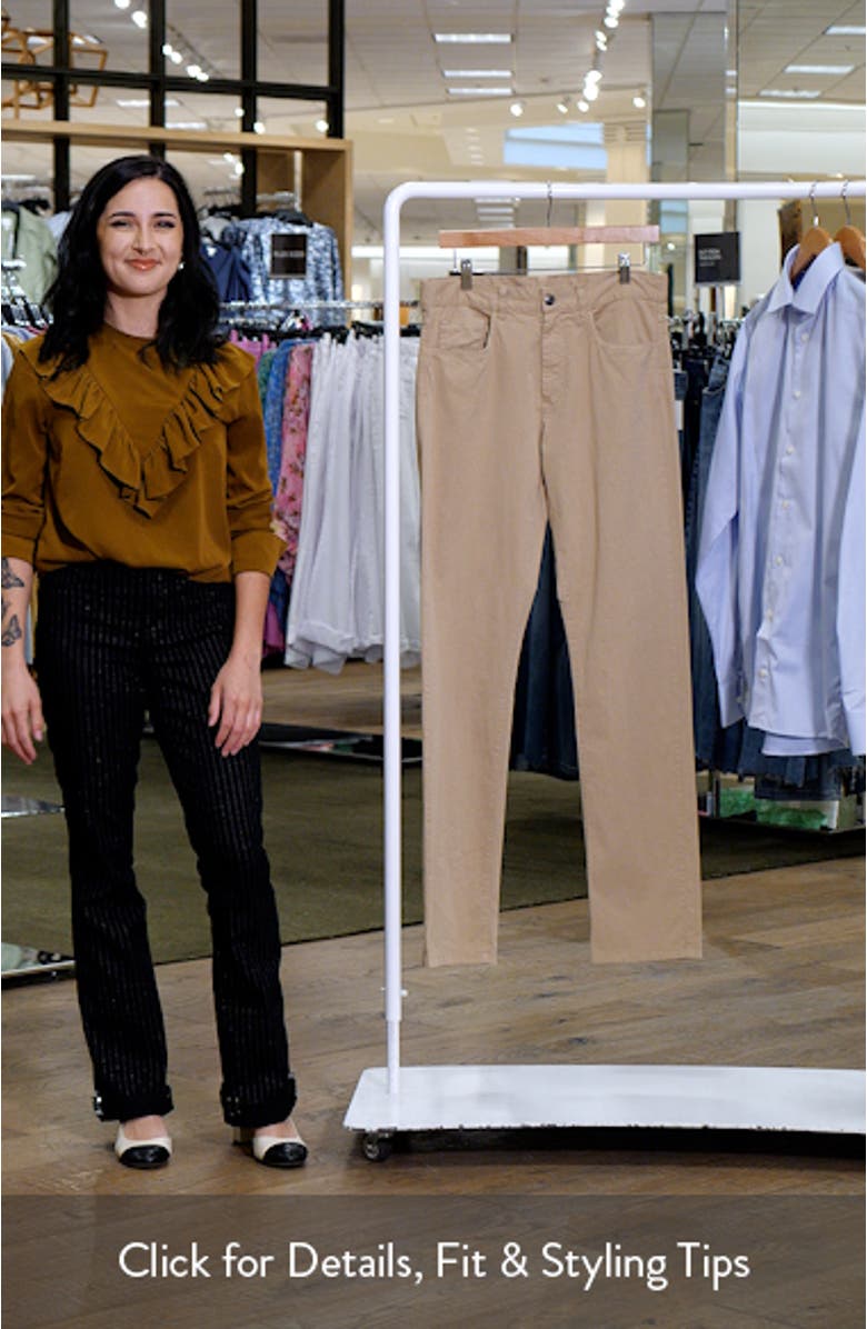 Regular Fit 5-Pocket Cotton Stretch Twill Pants, sales video thumbnail