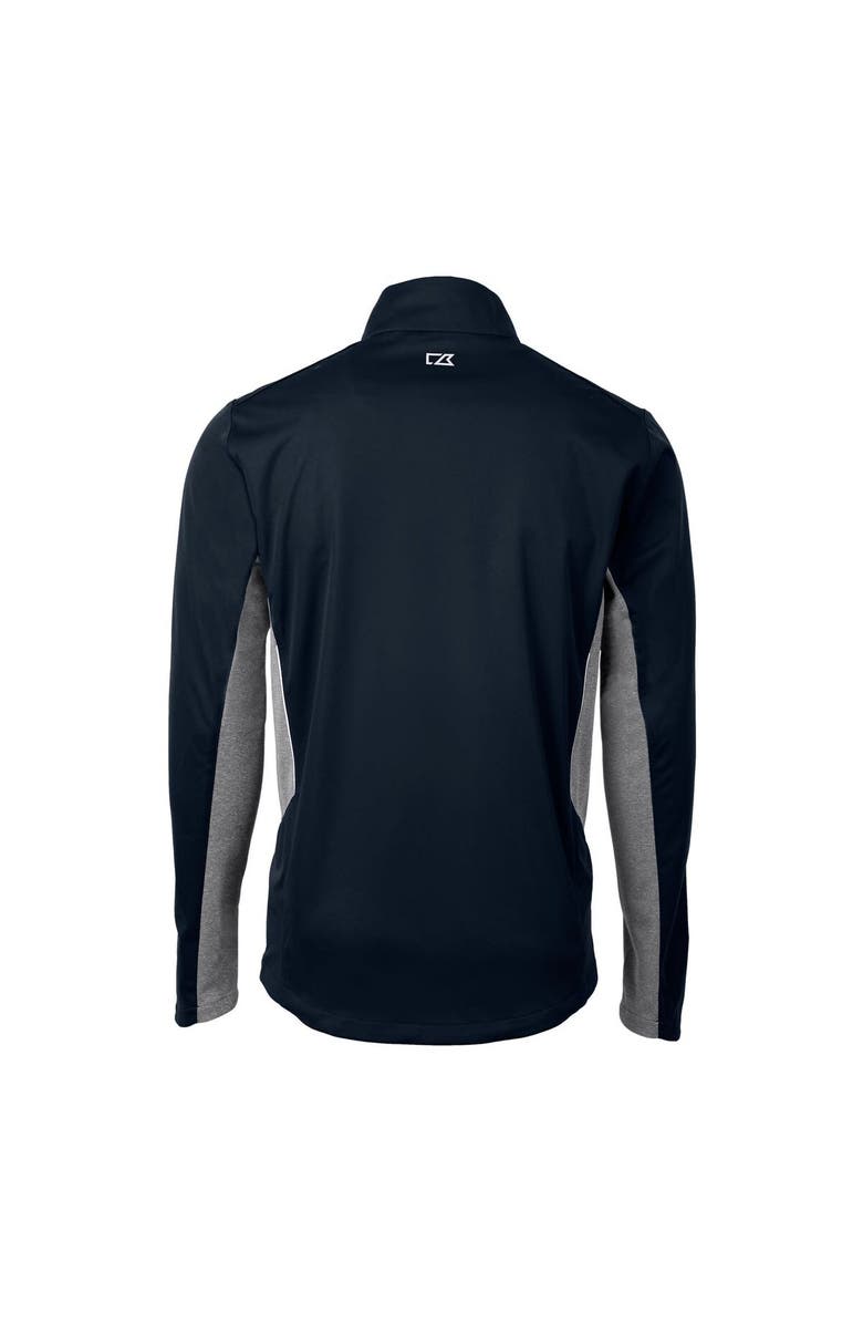 Cutter & Buck Men's Cutter & Buck Navy Houston Oilers Throwback Logo Navigate Softshell Full-Zip Jacket, Alternate, color, 