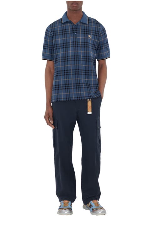 Check Cotton Polo Shirt