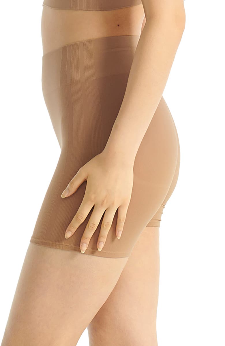 adidas Originals Smoothing High Waist Boxer Briefs, Alternate, color, Toasted Almond