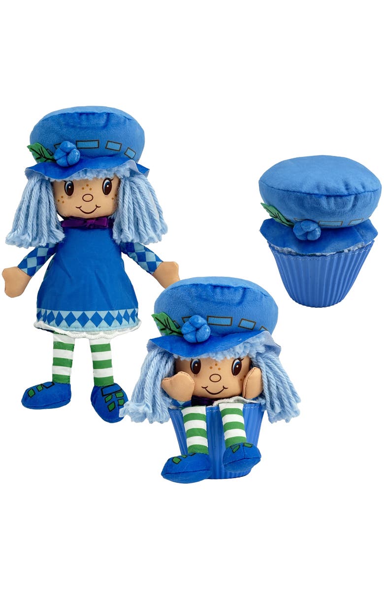 Strawberry Shortcake Pop n Flip 9 Inch Blueberry Muffin Plush Doll, Alternate, color, Blue