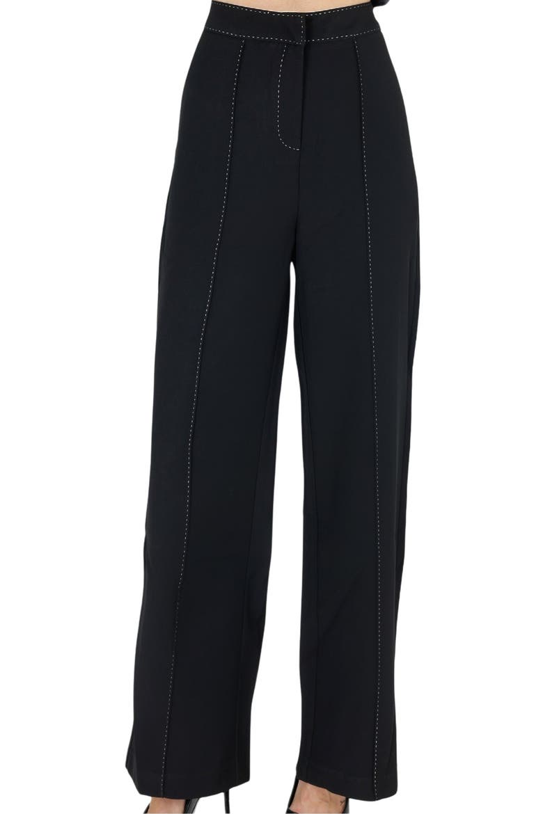 Yena Wide Leg Pant, Alternate, color, BLACK