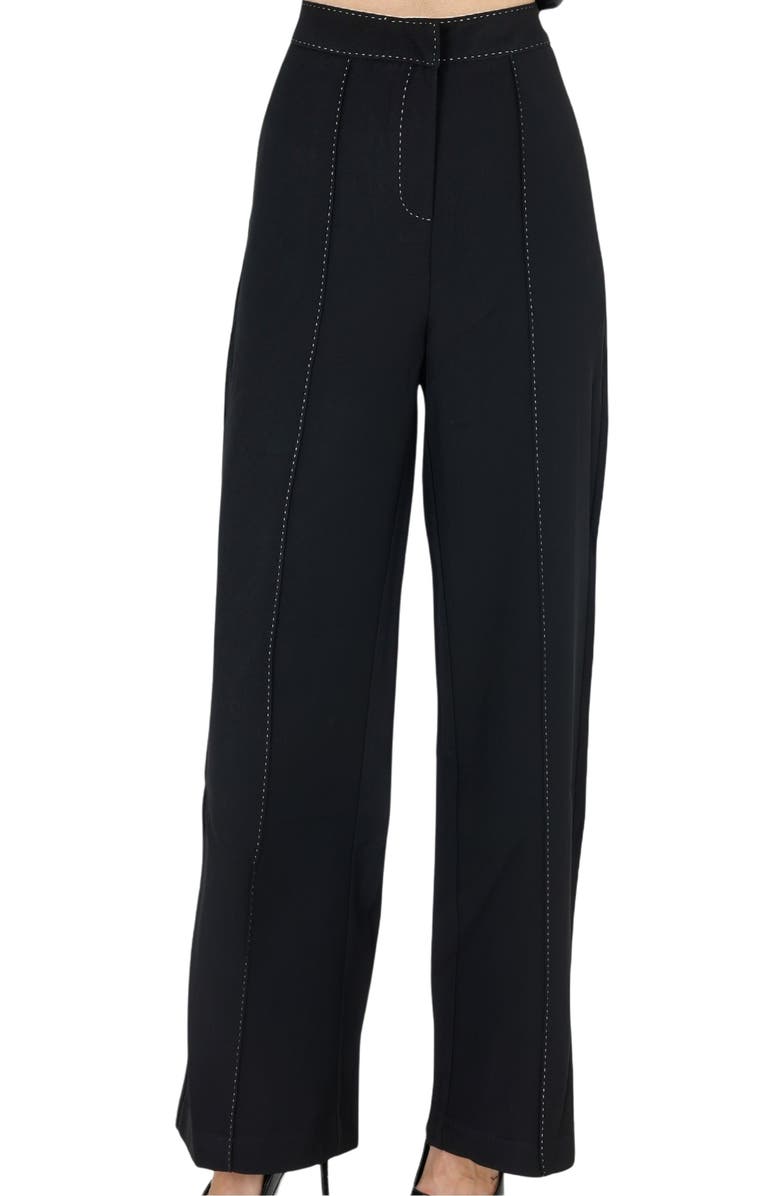 AKALIA Yena Wide Leg Pant, Alternate, color, Black