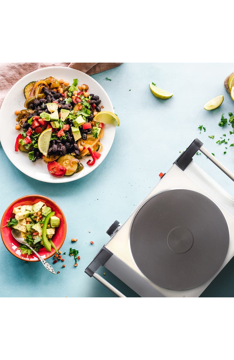 Better Chef Portable Stainless Steel Solid Element Single Electric Burner, Alternate, color, Silver