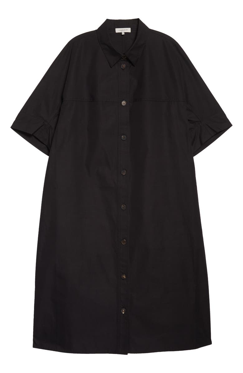 Lafayette 148 New York Short Sleeve Button-Up Poplin Shirtdress, Alternate, color, 