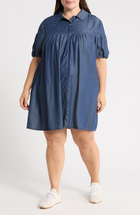 Tencel Lyocell Trapeze Dress