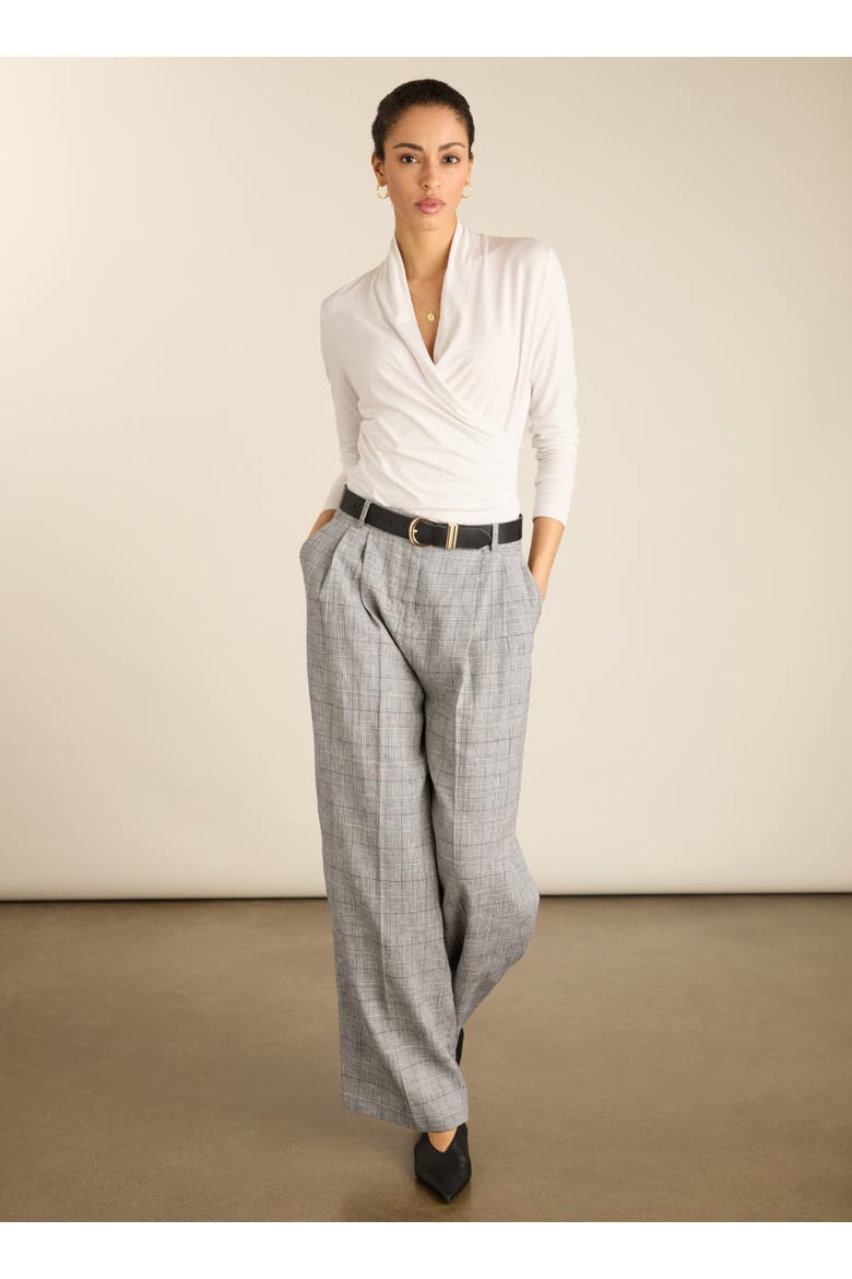 Gylda Wrap Top, Alternate, color, Pure White