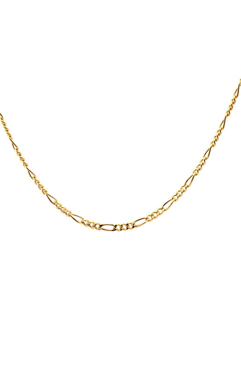 Ancona Jewelry 14K Figaro Link 2mm 16in 1.5g Chain Necklace, Main, color, Yellow Gold